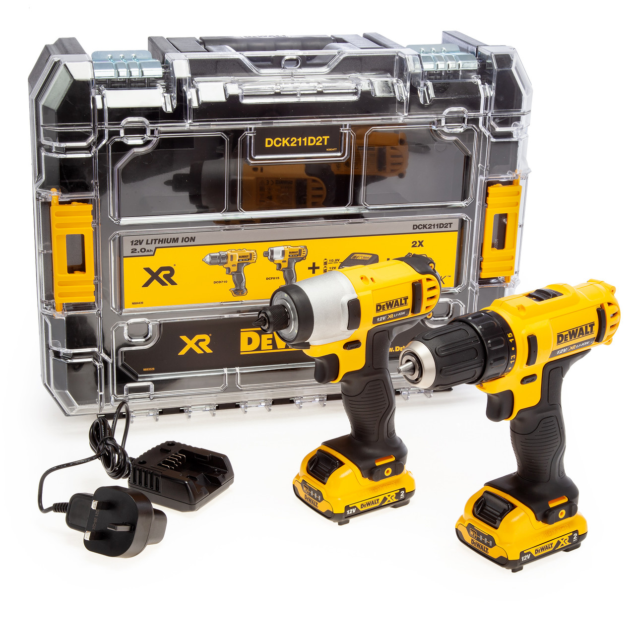 Dewalt DCK211D2T 12V Cordless Compact Drill Driver and Impact Driver from Toolstop