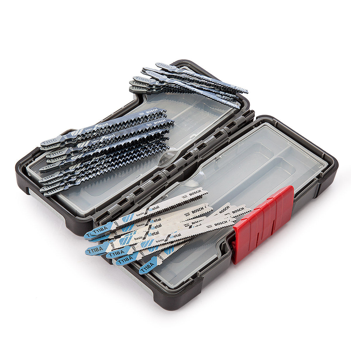 Bosch Basic Jigsaw Blades x 30 for Wood and Metal in Tough Box from Toolstop