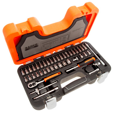 Bahco S460 Square Drive Socket Set with Socket Drivers (46 Piece)