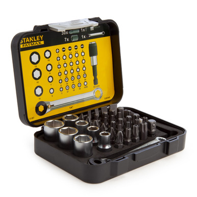Stanley 1-13-907 FatMax 1/4” Drive Socket & Bit Set (39 Piece)