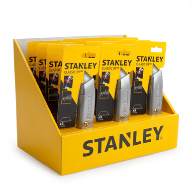 Stanley STHT10099-9 Counter Top Display of 12 × 2-10-099 99E Retractable Blade Knives