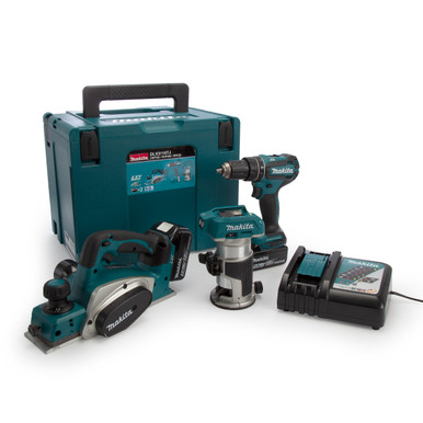 Makita DLX3116TJ LXT 18V 3 Piece Tool Kit (2 × 5.0Ah Batteries)