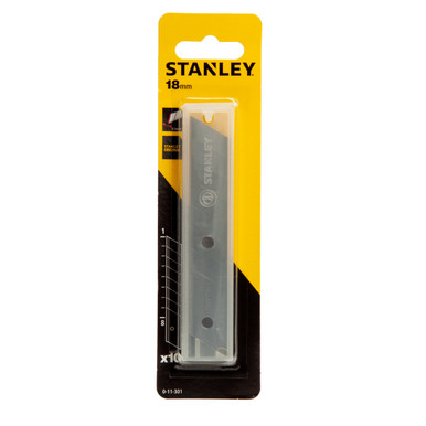 Stanley 0-11-301 Snap-Off Knife Blade 18mm (Pack of 10)