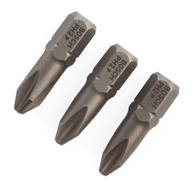 Bosch 2607001511 Extra Hard Screwdriver Bit PH2 × 25mm (Pack of 3)