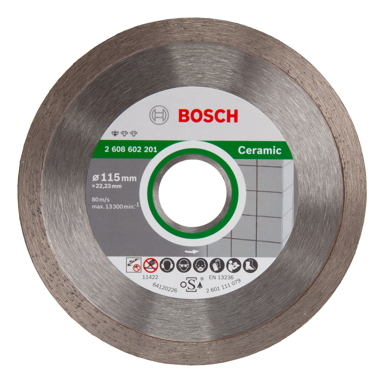 Photos - Cutting Disc Bosch 2608602201 Standard For Ceramic Diamond  115mm 