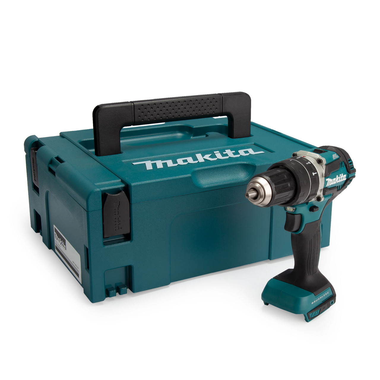 Makita DHP484ZJ 18V Brushless Combi Drill (Body Only) in MakPac Case at Toolstop