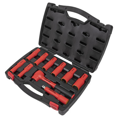 S460, Bahco 46-Piece Metric 1/4 in Standard Socket/Allen Key/Bit Set with  Ratchet, 6 point; e-Torx; Hex Bit; Phillips Bit;