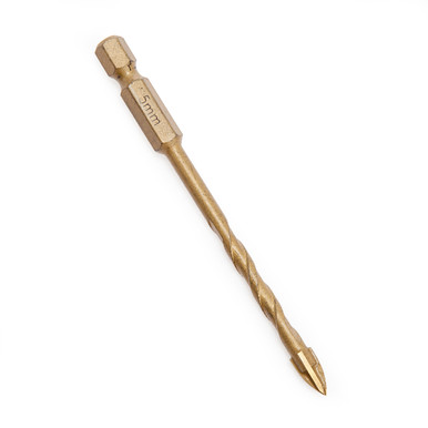Abracs DBG050 Pro 4-Tip Drill Bit for Tile & Glass 5mm
