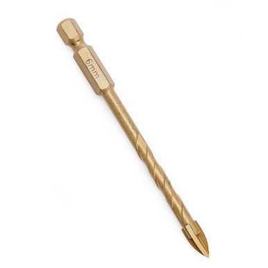 Abracs DBG060 Pro 4-Tip Drill Bit for Tile & Glass 6mm