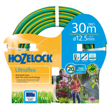 Hozelock 2434 Wheeled Floor Standing Hose Reel 30m Hose & Tap Connection  Set Buyaparcel