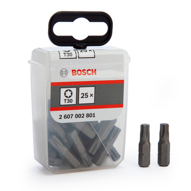 Bosch 2607002801 Extra Hard Screwdriver Bit T30 × 25mm (Pack of 25)