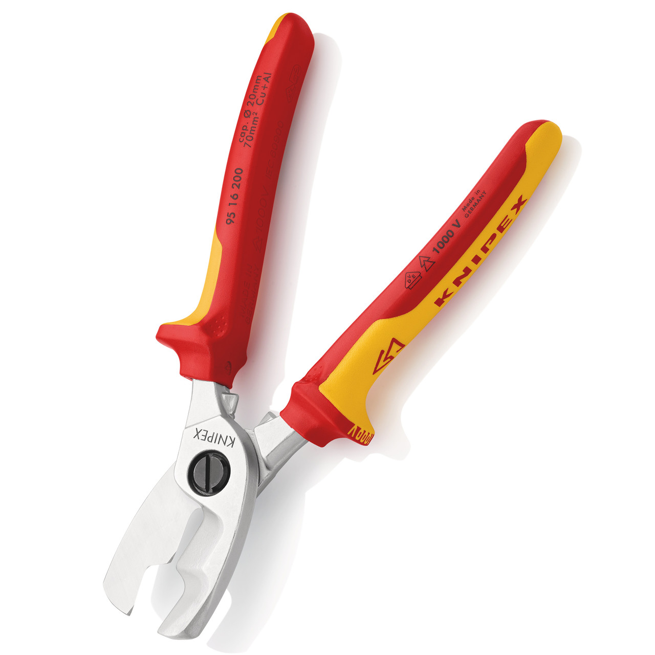 Photos - Pliers / Wire Cutters KNIPEX 9516200SB Cable Shears With Twin Cutting Edge VDE 1000V 200mm 