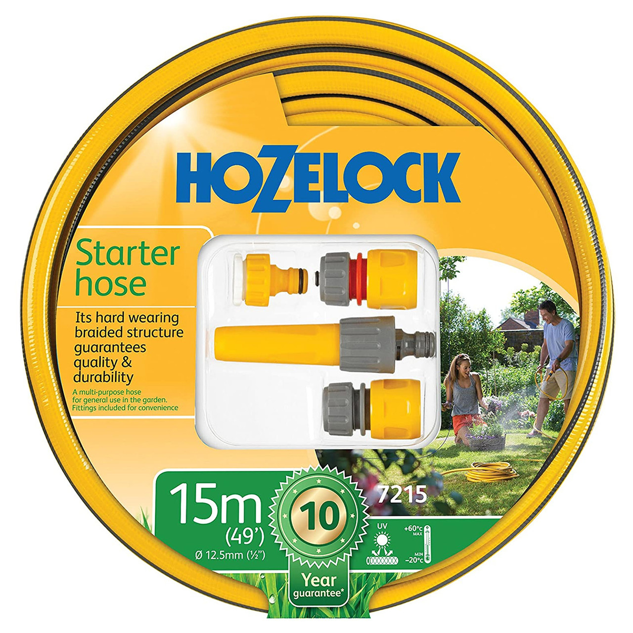 Photos - Garden Hose Hozelock 7215 9 Starter Hose & Fittings Set 12.5mm x 15 Metres 