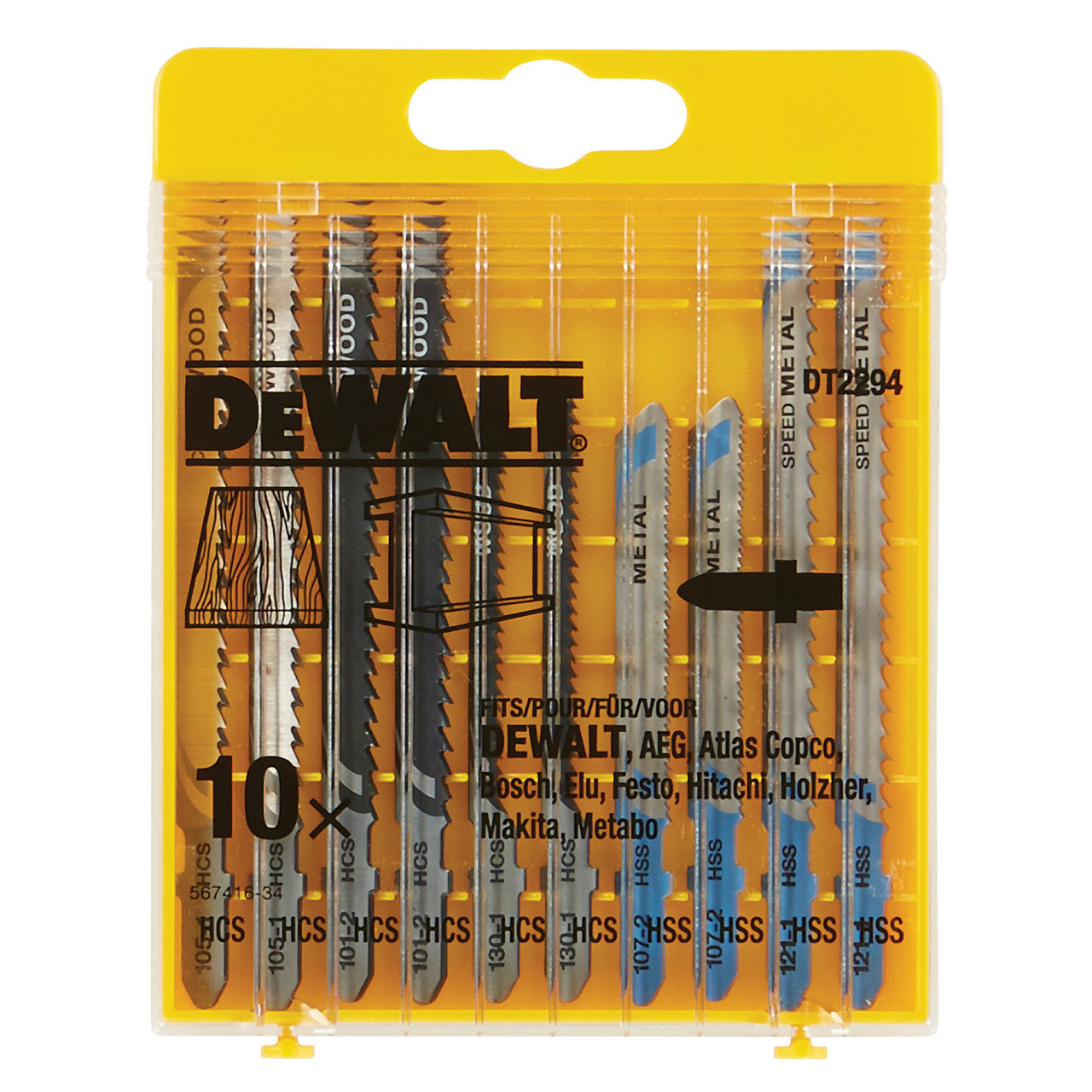 Photos - Electric Jigsaw DeWALT DT2294 XPC Jigsaw Blade Set for Wood and Metal  DT2294-QZ (10 Pack)