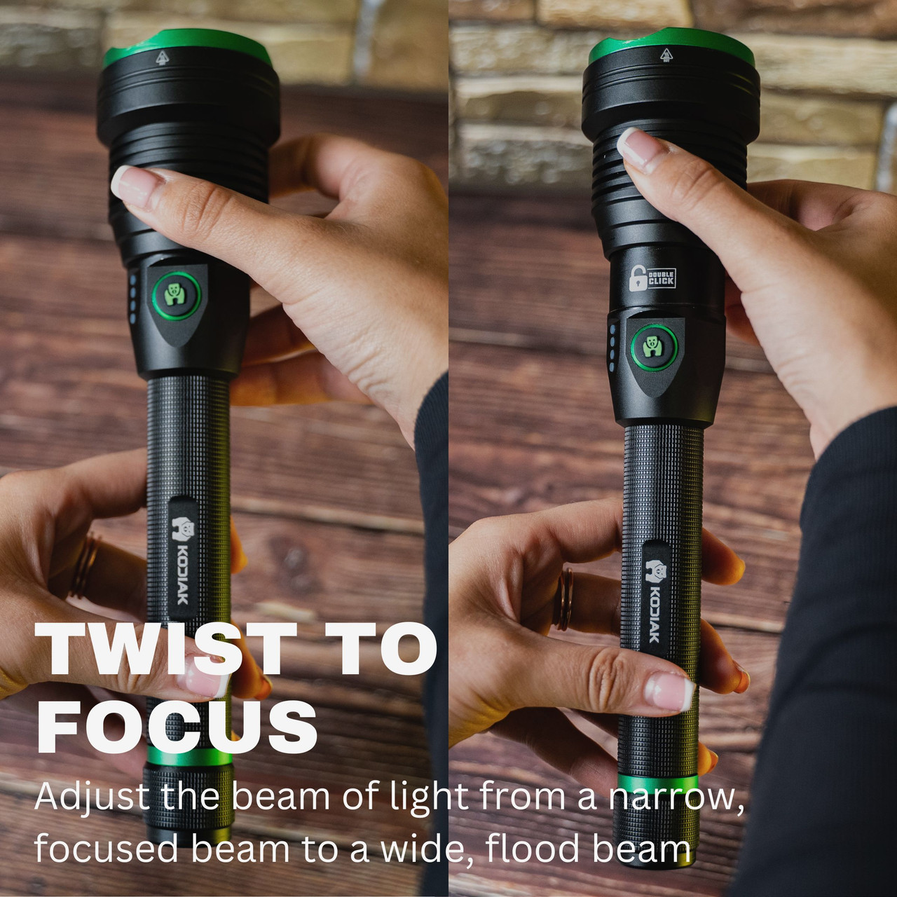 LitezAll Kodiak Kraken Flashlight with Twist to Focus Light Beam