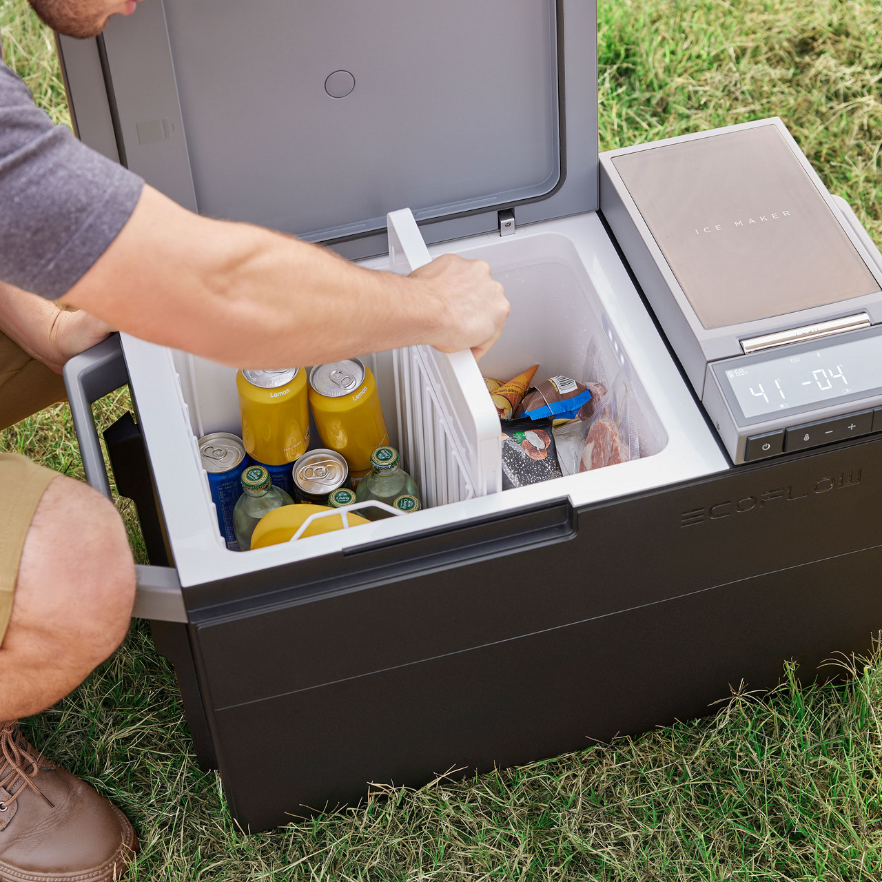 EcoFlow GLACIER 3-in-1 Portable Fridge, Freezer & Ice Maker