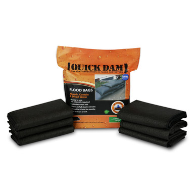 Quick Dam QDGG1248-5 Grab & Go Bucket - 5x Jumbo Flood Bags (5 Piece)