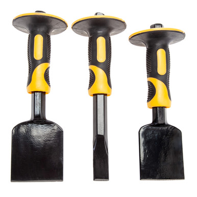 XTrade X0900008 Guarded Bolster & Cold Chisel Set (3 Piece)