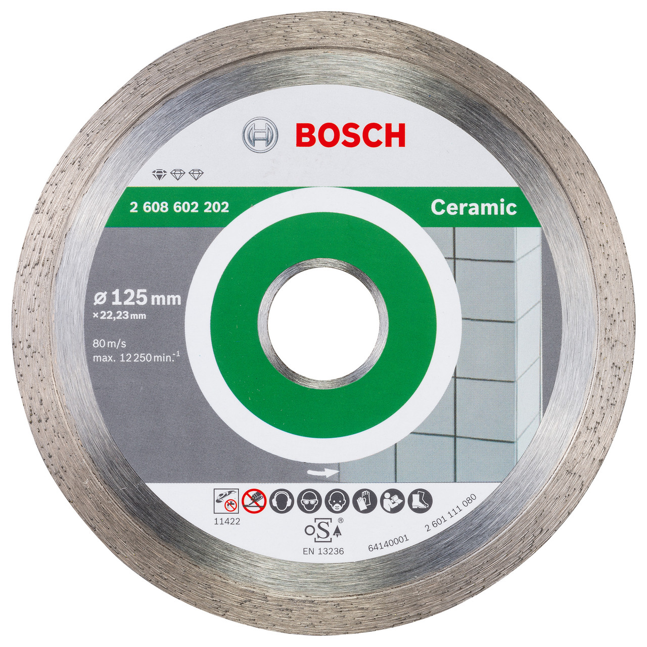 Photos - Cutting Disc Bosch 2608602202 Standard For Ceramic Diamond  125mm 