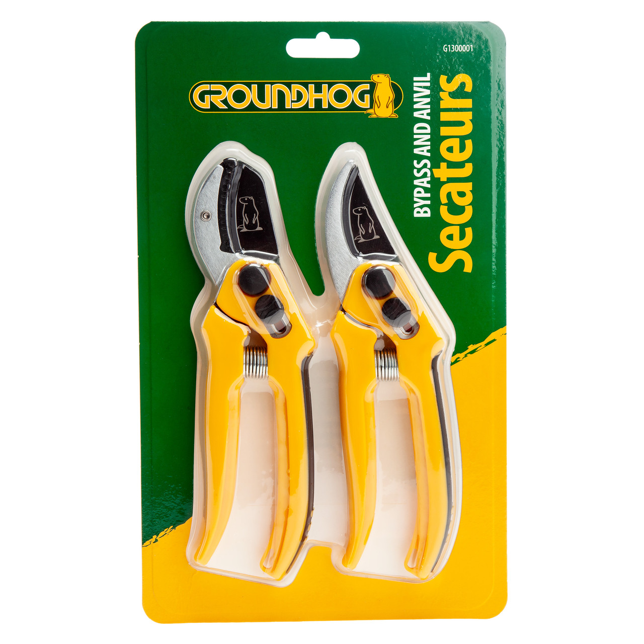 Groundhog G1300001 Anvil & Bypass Secateurs (2 Piece) mian image