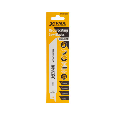 XTrade SS922HF Flexible for Wood & Metal Reciprocating Saw Blades (Pack of 5)