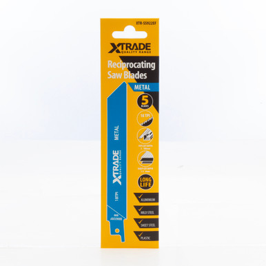 XTrade SS922EF Flexible for Metal Reciprocating Saw Blades (Pack of 5)