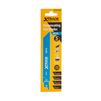 XTrade SS922AF Flexible for Metal Reciprocating Saw Blades (Pack of 5)