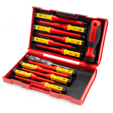 XTrade X0900220 Interchangeable VDE Screwdriver Set (13 Piece)