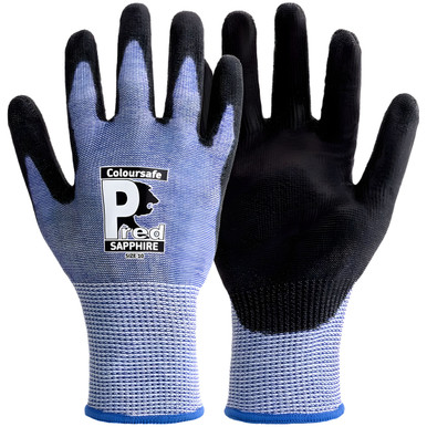 Predator by Ron Coloursafe Pred Sapphire Gloves (Large) (Pack of 10)