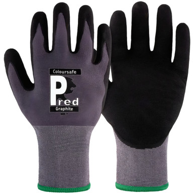 Predator by Ron Coloursafe Pred Graphite Gloves (XL) (Pack of 10)