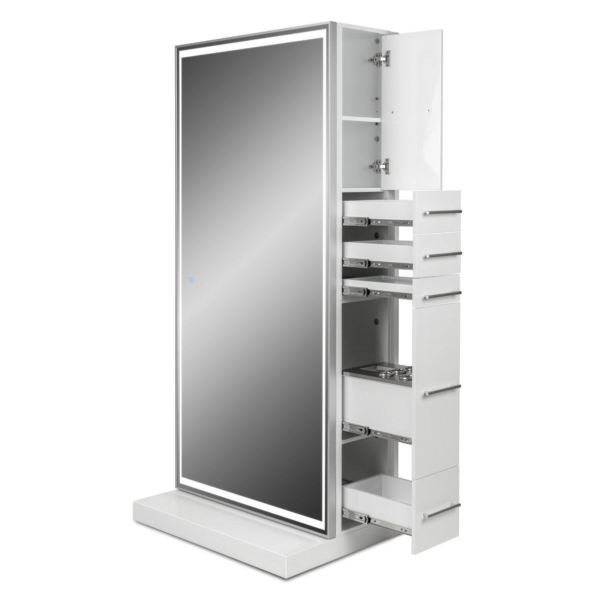 Genesis Double-Sided LED Styling Station with Full-Length Mirrors
