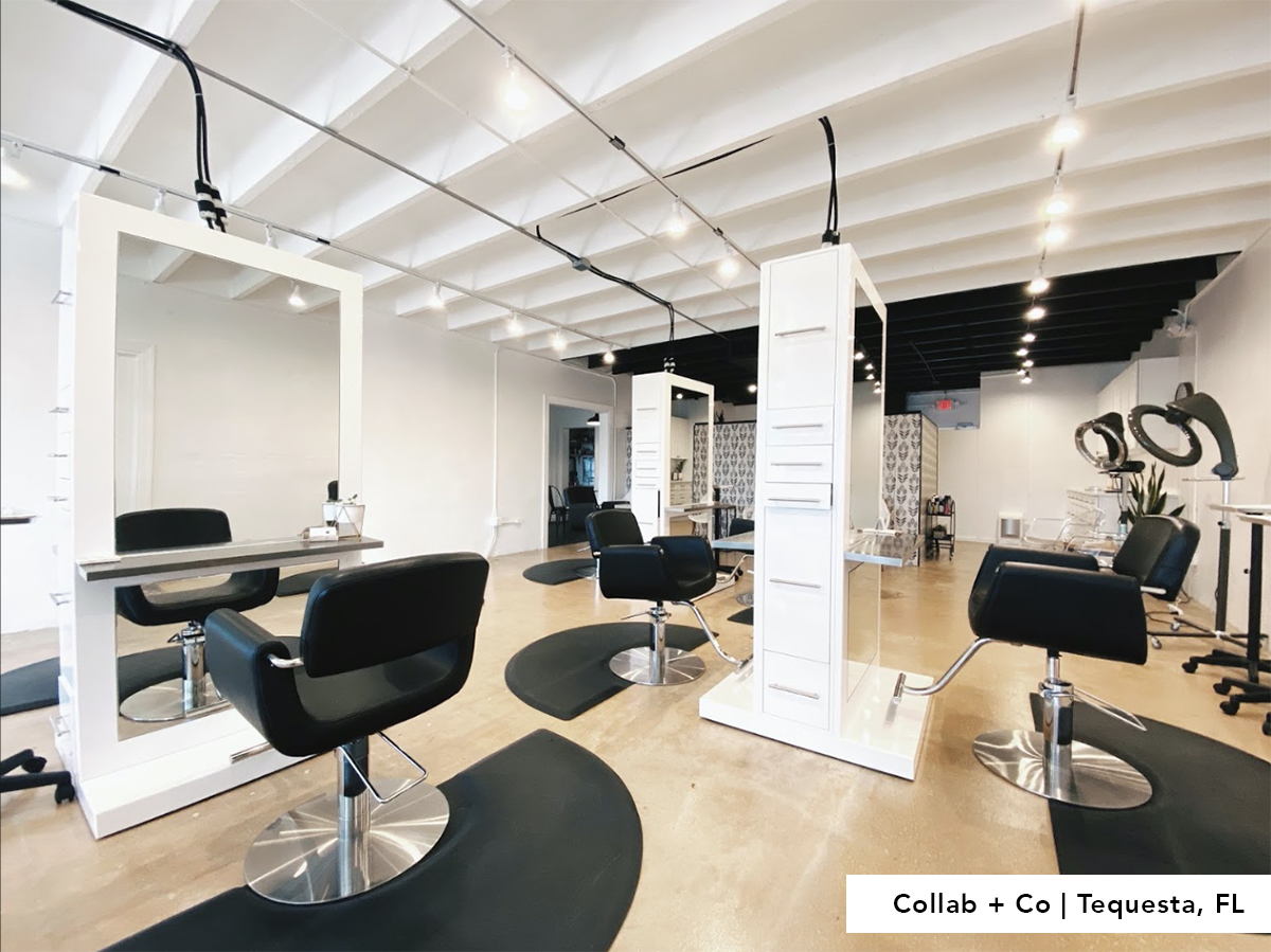 Genesis Double Sided Styling Station with Full Length Shelves