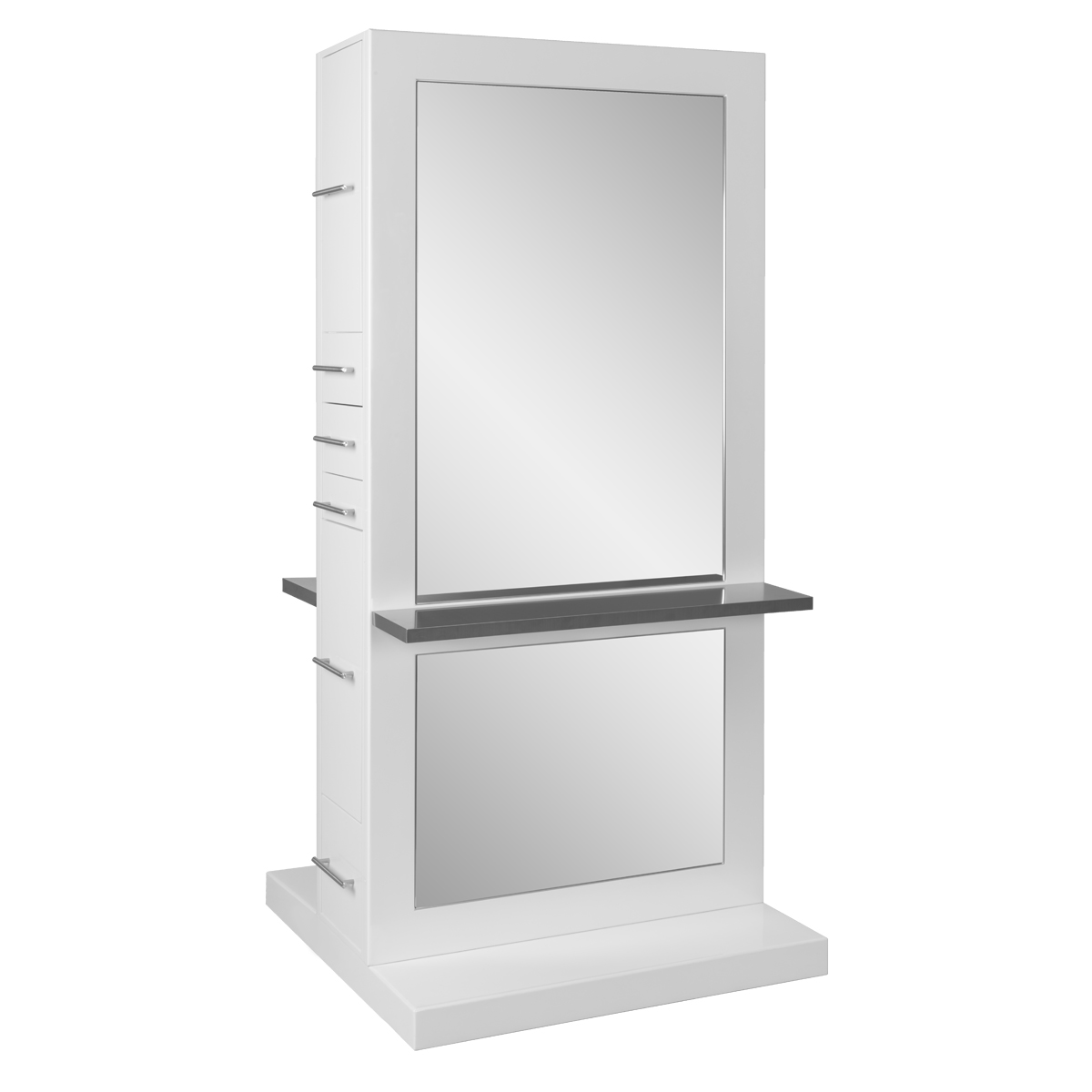 Genesis Double Sided Styling Station with Full Length Shelves