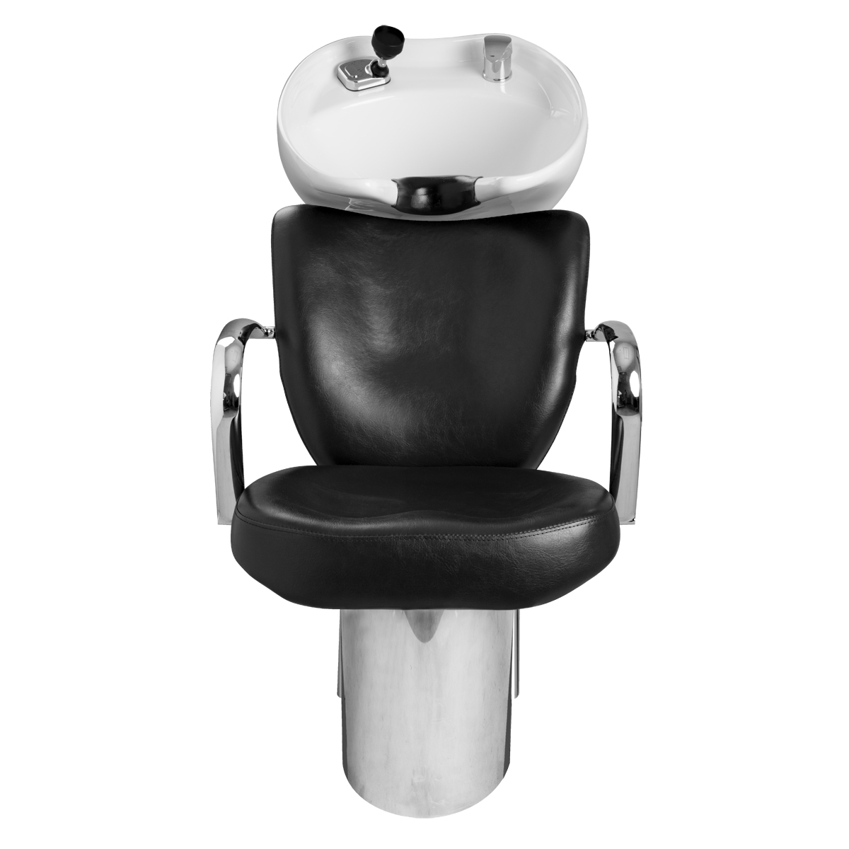 Vantage Stainless Steel Shampoo System with White Bowl | Minerva