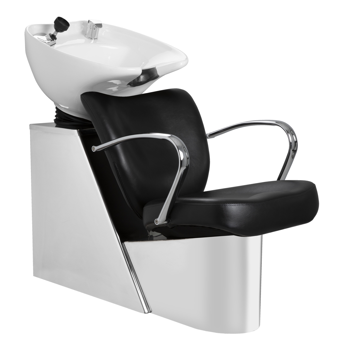 ハリウッド ゼン アンド ナウ Vantage Stainless Steel Shampoo System with White Bowl | Minerva