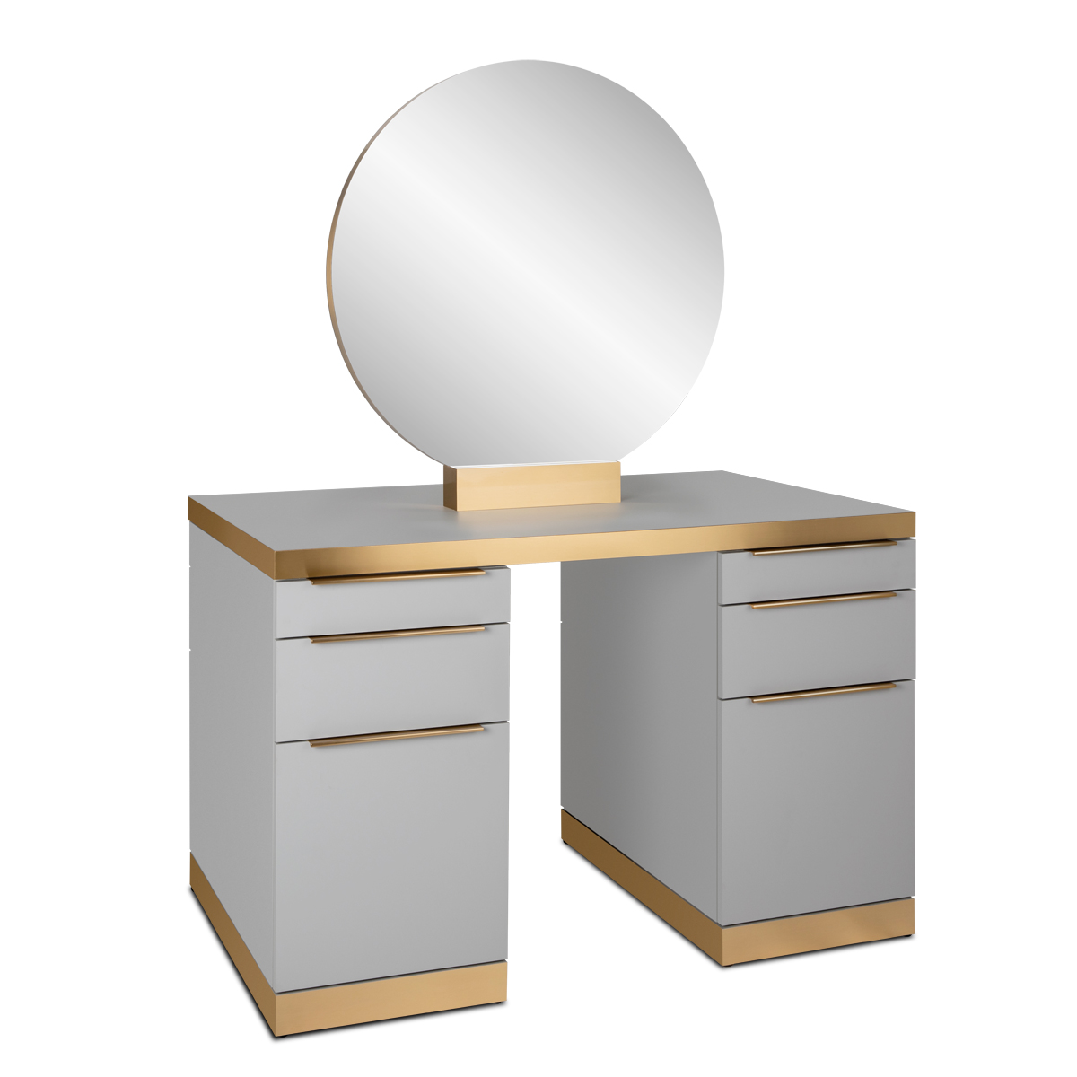 Waverly Double Sided Styling Station with Round Mirror | Minerva 