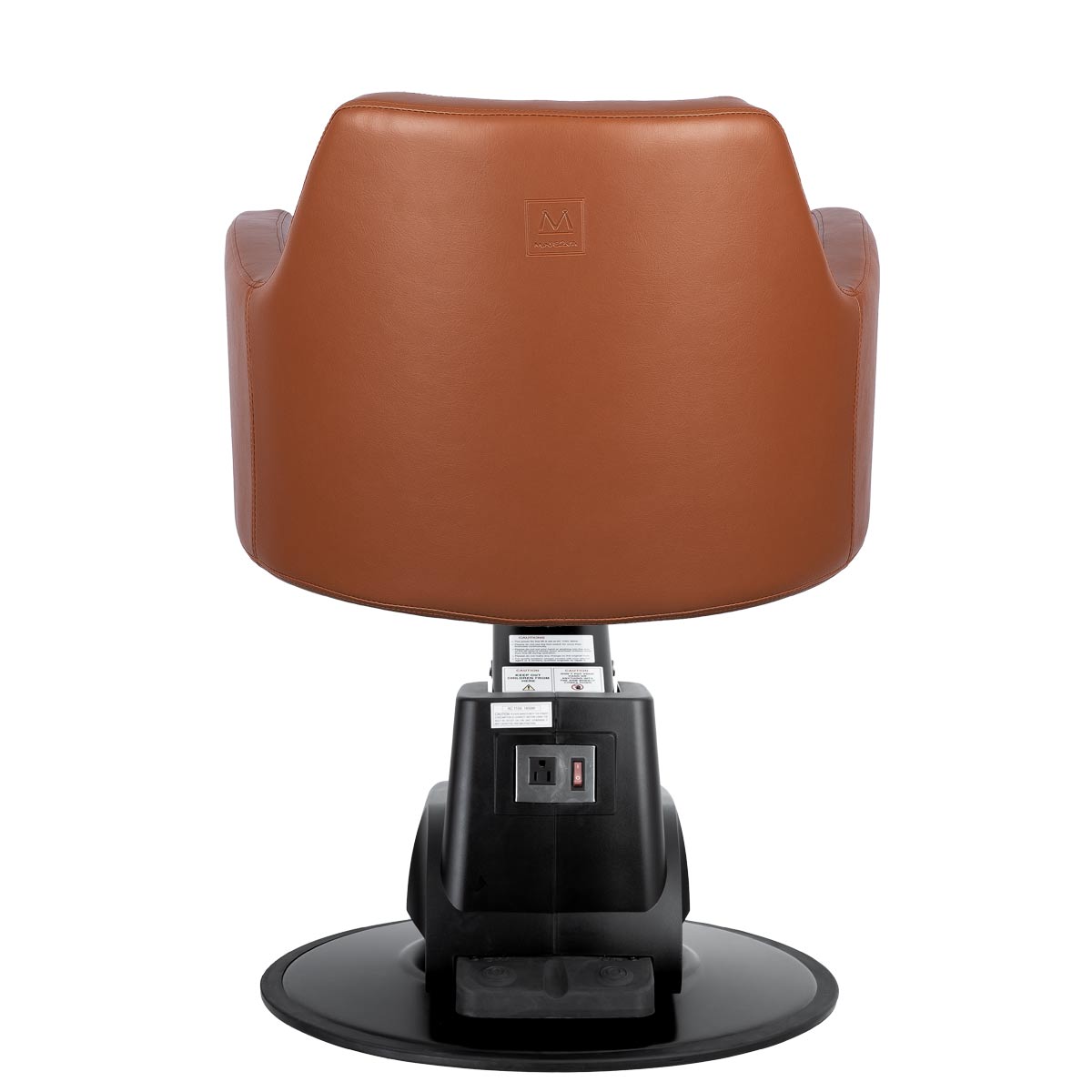 Venturi Extra Wide Salon Styling Chair in Camel (Tan), Electric