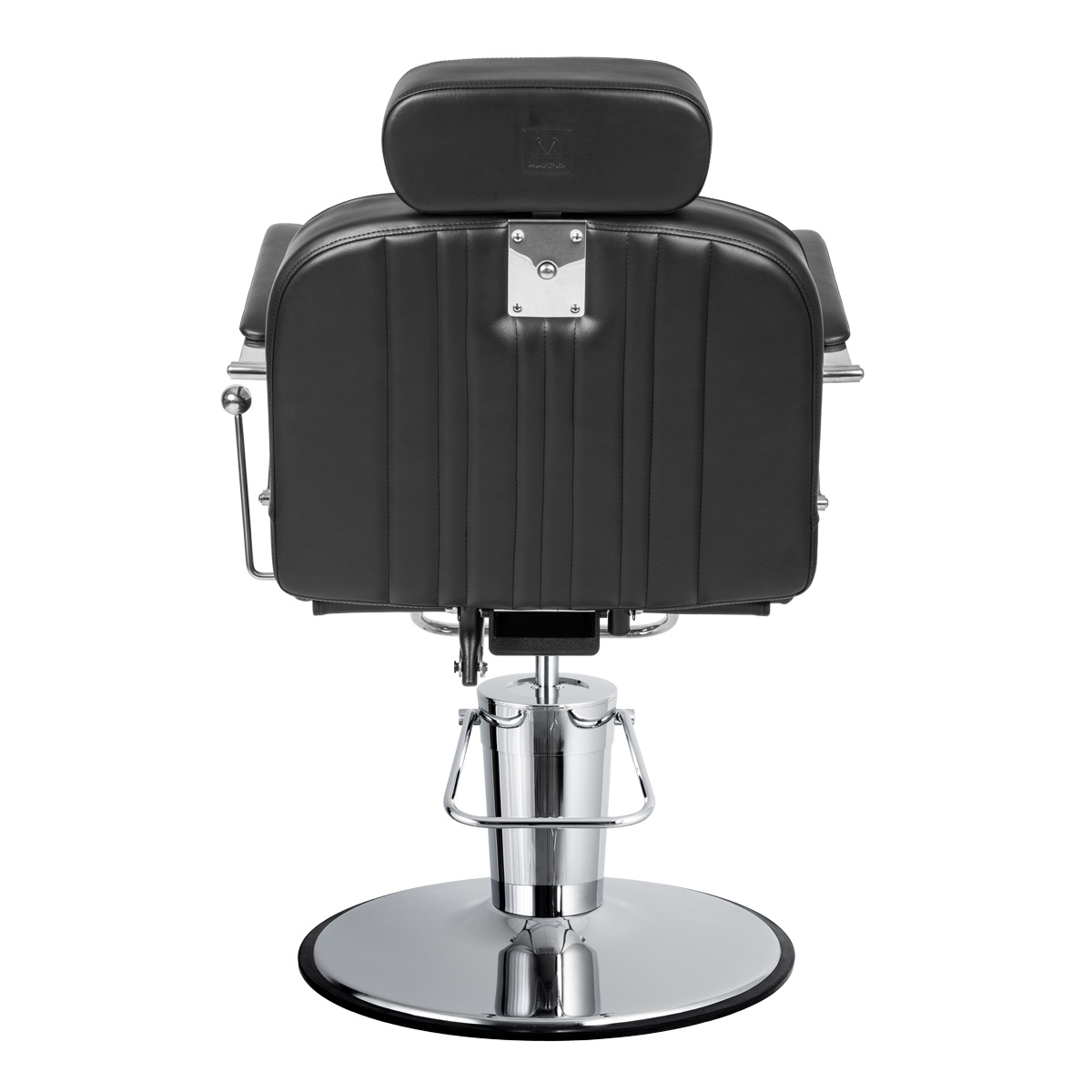 Churchill Wide Salon Styling Chair in Black, Oversized Round