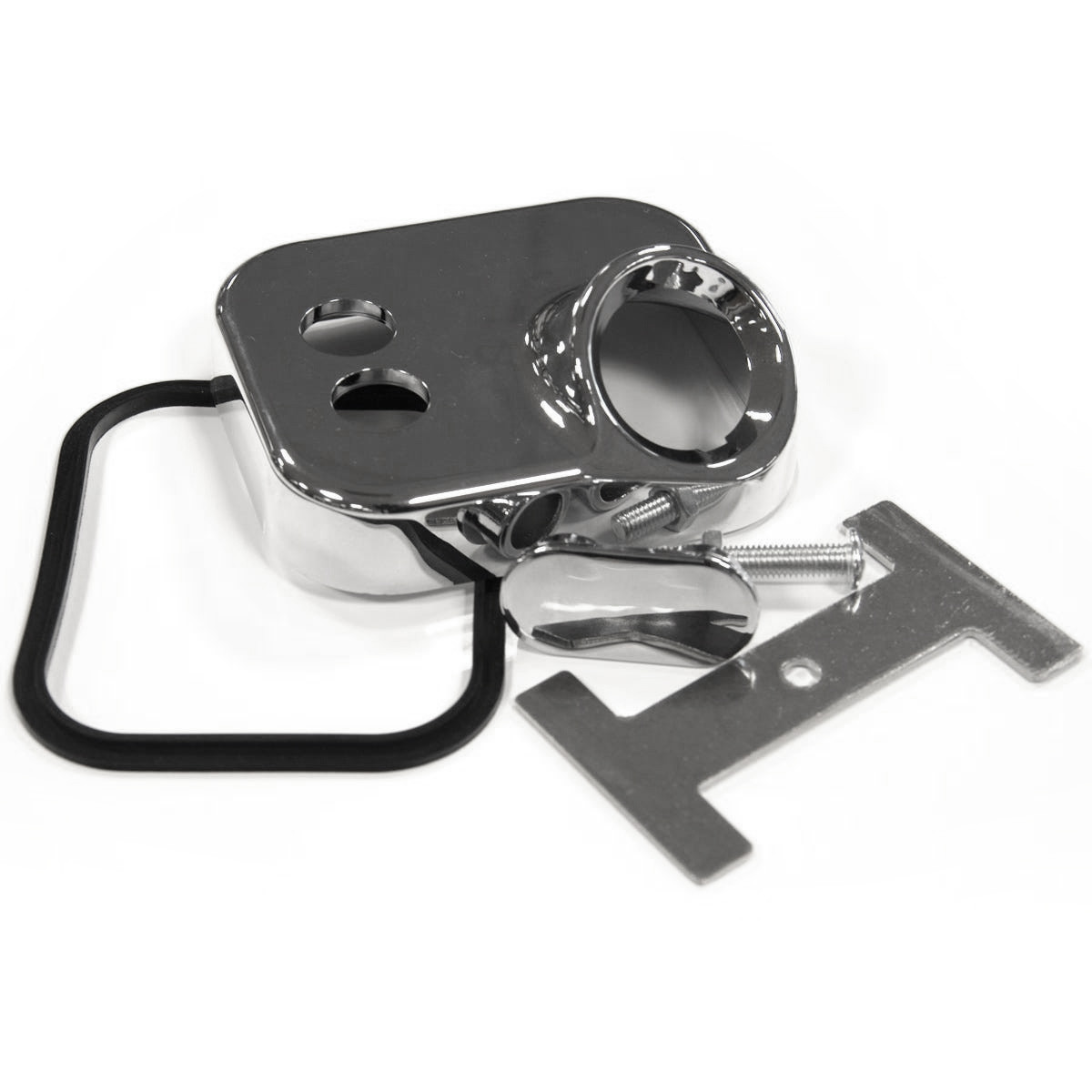 Chrome Soft Spray Hose Plate with Vacuum Breaker Adaptation | Hose
