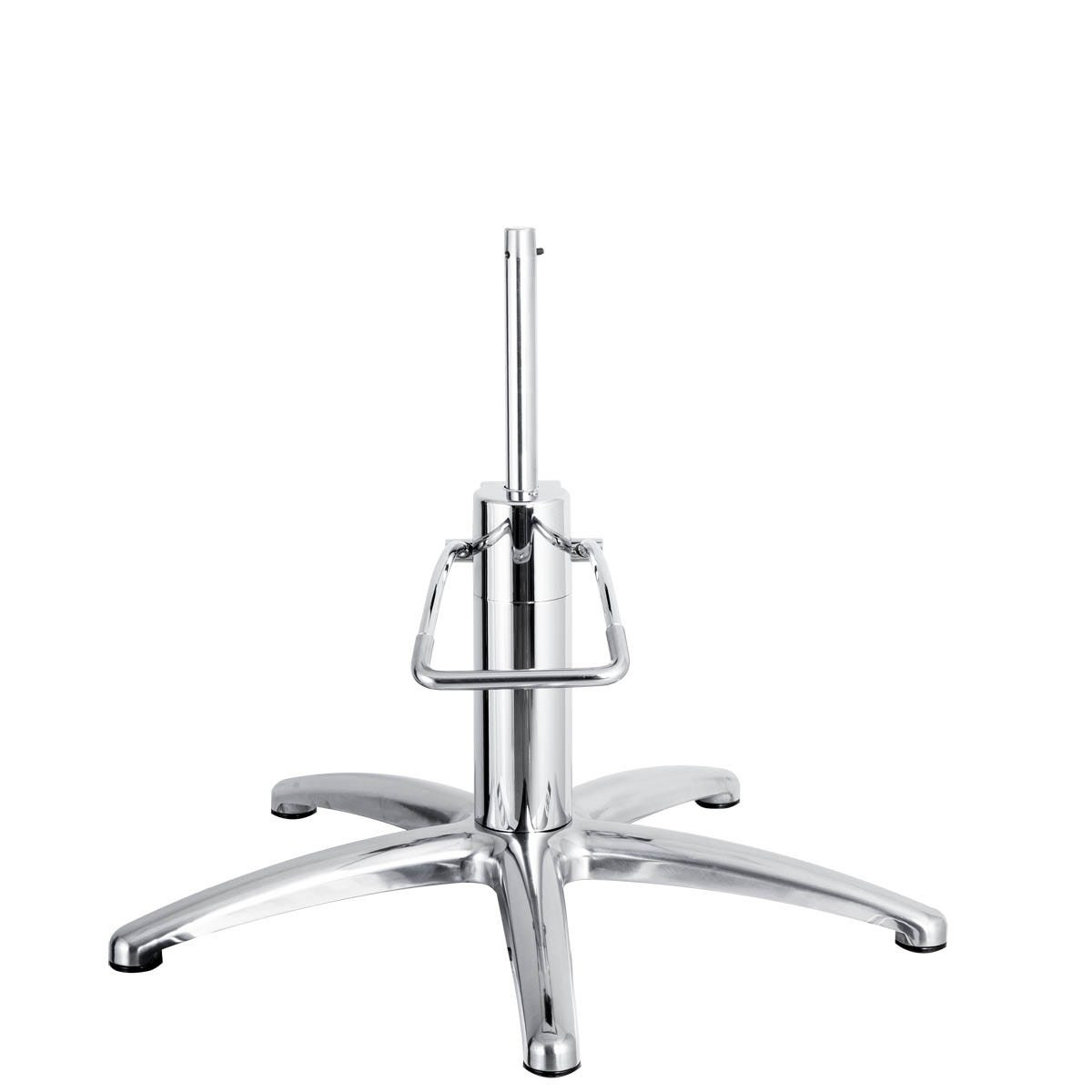 5-Star Salon Chair Base with Hydraulic Pump in Polished Aluminum ...