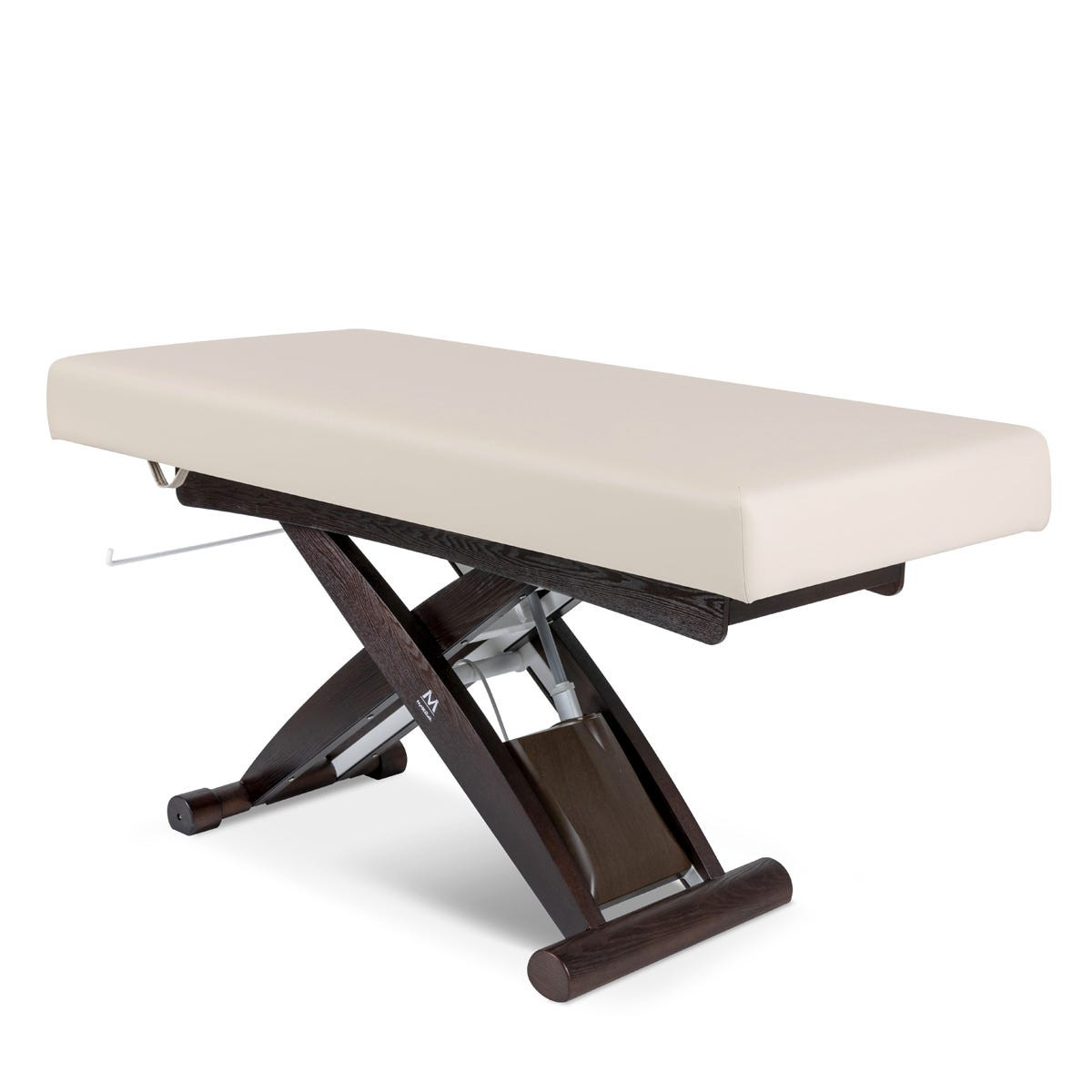 Litchfield Electric Massage Table with Wood Base - Stationary Beige ...