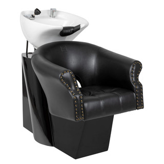 Arnage Shampoo System in Black with White Bowl