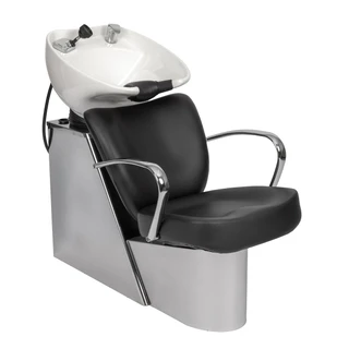 Vantage Stainless Steel Shampoo System with White Bowl