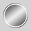 Nira LED Frontlit 36" Round Mirror shown lit from the front