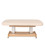 Zenith Flat Electric Spa Massage Table in Beige shown from the side