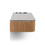 Nelson Wall-hung Floating Shelf Styling Station in Antique Umber shown from the side