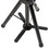 Adjustable Heavy-Duty Mannequin Head Tripod Stand in Black showing stabilizing legs