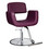 Arnage Styling Chair in Antique Black with Chrome Round Base - CLEARANCE, DISCONTINUED, AS IS, NO WARRANTY, NO RETURN