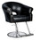 Arnage Styling Chair in Antique Black with Chrome Round Base - CLEARANCE, DISCONTINUED, AS IS, NO WARRANTY, NO RETURN