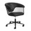 Corvino Technician Chair in Black - Rolling 5 Star Matte Black Base